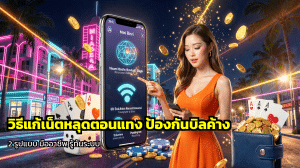 วิธีแก้เน็ตหลุดตอนแทง