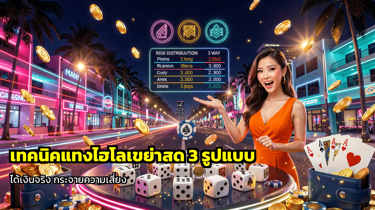 เทคนิคแทงไฮโลเขย่าสด